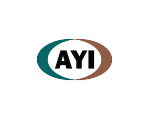 AYI logo design vector template