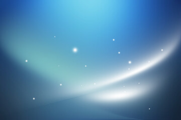 Abstract Blue Light Beam Background with Stars
