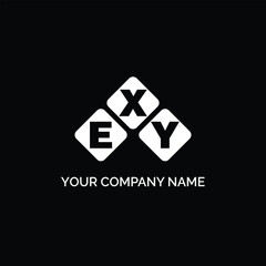 EXY letter logo design on white background. EXY logo. EXY creative initials letter Monogram logo icon concept. EXY letter design