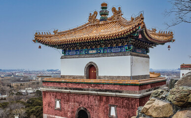 Fototapeta na wymiar Four Great Regions complex, Longevity Hill in Summer Palace in Beijing, China