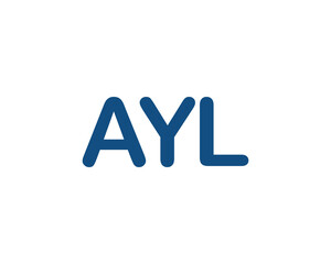 AYL Logo design vector template