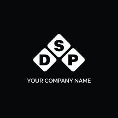 DSP letter logo design on white background. DSP logo. DSP creative initials letter Monogram logo icon concept. DSP letter design