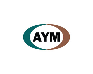 AYM Logo design vector template