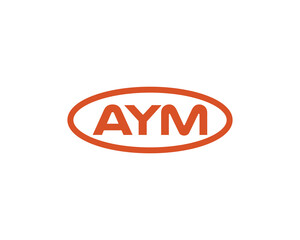 AYM Logo design vector template