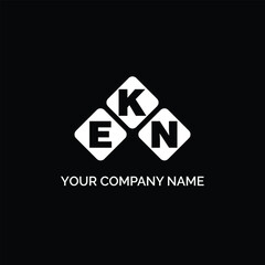 Fototapeta premium EKN letter logo design on white background. EKN logo. EKN creative initials letter Monogram logo icon concept. EKN letter design