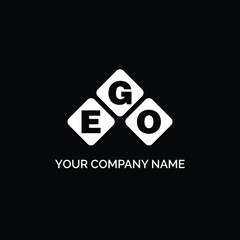 EGO letter logo design on white background. EGO logo. EGO creative initials letter Monogram logo icon concept. EGO letter design