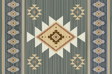 Ikat abstract ethnic art seamless pattern Mexican style wallpaper, set, geometric, oriental, fabric, clothing, print, ornament, Aztec geometric, furniture
