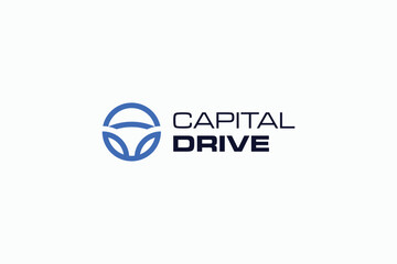 steering drive logo design template