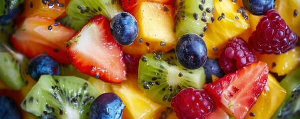 Fresh and Colorful Vibrant Fruit Salad