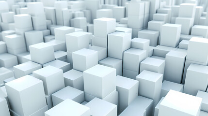 Fototapeta na wymiar Abstract Background, Clean And Smooth Texture - A Group Of White Cubes