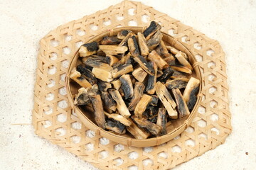 Gatot is traditional cake from Java, Indonesia.Made from Gaplek or Dried Cassava.