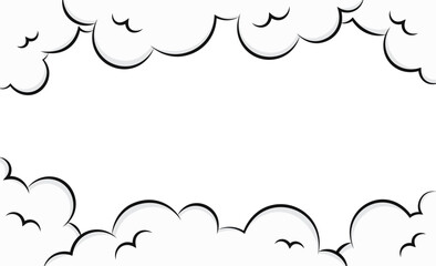 Frame speech bubble cloud comic pop art book illustration vector