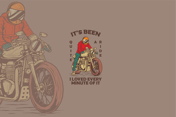 Retro or vintage biker logos depict nostalgia and classic style in the automotive world. Implying the spirit of adventure in a different era, this logo conveys a sense of elegance and timelessness