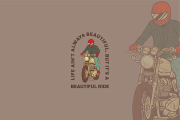 Retro or vintage biker logos depict nostalgia and classic style in the automotive world. Implying the spirit of adventure in a different era, this logo conveys a sense of elegance and timelessness