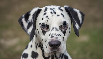 A Mischievous Dalmatian Covered In Spots Upscaled 2