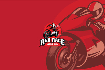 The "Biker sport moto" logo reflects the spirit of competition, speed and courage on the race track. He interpreted the dedication, skill and fighting spirit of the racers in achieving victory.