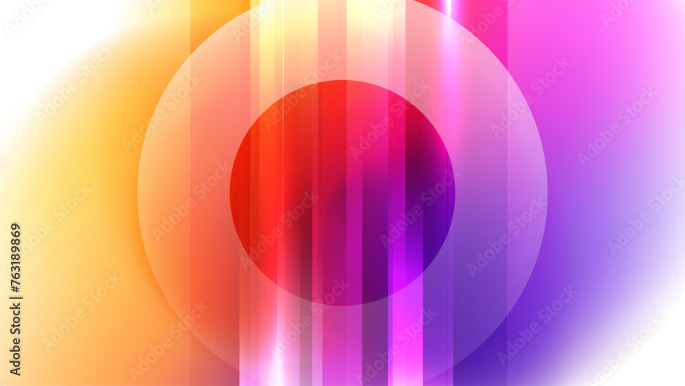 Leinwandbilder futuristic abstract background with bright dynamic gradients, lights and circle shape. blurred graph