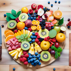 Fototapeta na wymiar Fruit cutting board.