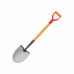 shovel isolated on white background. Shovel illustration isolated on white background. Illustration of spade. illustration of shovel.