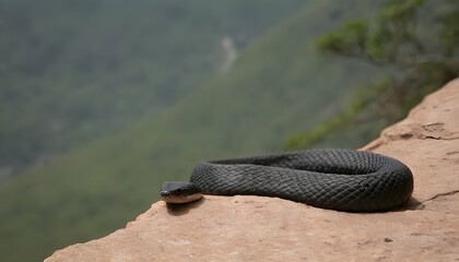 A Hooded Cobra Poised On The Edge Of A Cliff Upscaled 3 2