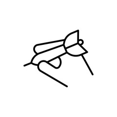 Dart arrow outline icons, minimalist vector illustration ,simple transparent graphic element .Isolated on white background