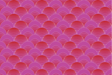 Illustration wallpaper, pattern layer of pink circle background.