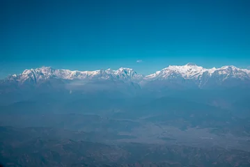 Crédence de cuisine en verre imprimé Annapurna snow-covered mountainrange . Himalayan range, Annapurna range.