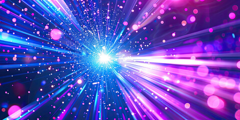 Futuristic technology abstract background with lines for network, big data, data center, server, internet, speed. Abstract neon lights into digital technology