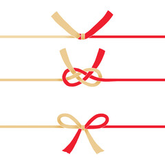 シンプルな水引のイラスト