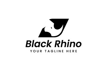 rhino logo vector icon illustration © Dyn Studio