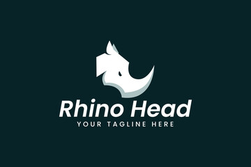 rhino logo vector icon illustration © Dyn Studio