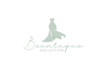 boutique logo vector icon illustration