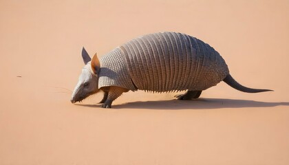 An Armadillo Scurrying Across The Desert Sand Upscaled 4