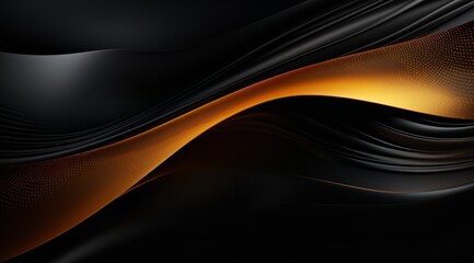 A dark background with a golden carbon fiber p

