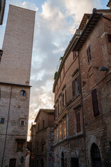Fototapeta na wymiar Perugia, historic city of Umbria, Italy