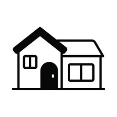 House icon editable stock vector illustration