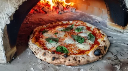 Foto op Plexiglas stone oven pizza © Laura