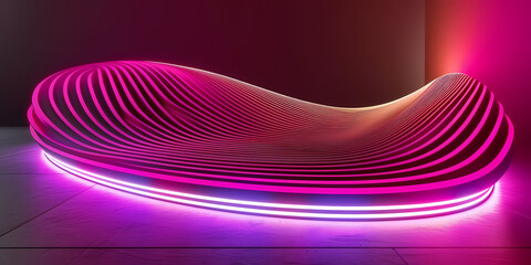 Abstract Background Of Neon Cloud And Glowing Lines - A Group Of People Holding Guns