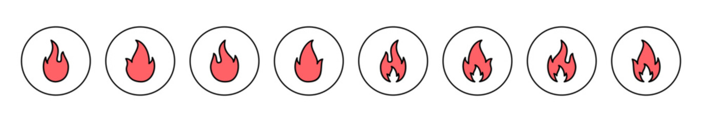 Fire icon vector illustration. fire sign and symbol