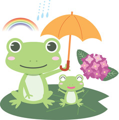 梅雨のイラスト素材