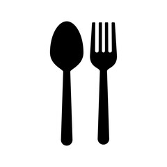 fork and spoon logo design. icon symbol for restaurant and food.