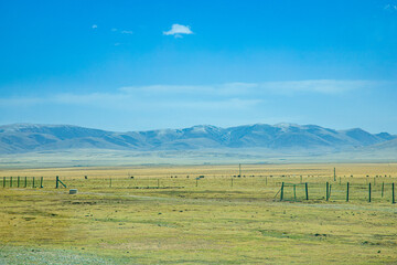 Aba Qiang and Tibetan Autonomous Prefecture, Sichuan Province - mountains and grassland scenery...