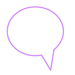 Speech Bubble Icon. Simple Message Text Box Element Doodle Symbol. SVG Dialog Chat Tolk Cloud Shape. 