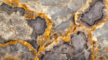 Background, Using One Texture In Marble With Gold Veins - A Close Up Of A Stone - 763215818