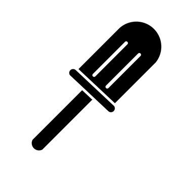 recommend clip art: black ice cream icon isolated on white background