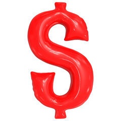 Dollar Symbol 3D Render