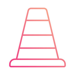 Cone icon editable stock vector illustration