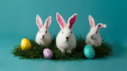 Fototapeta na wymiar Creative Easter concepts breaking traditional norms, inspiring festive joy