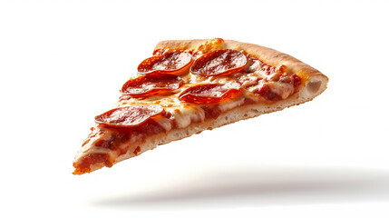 Template With Delicious Tasty Slice Of Pepperoni Pizza - A Slice Of Pepperoni Pizza