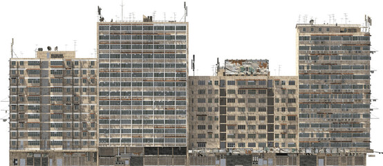 favela building blocks hq arch viz cutout city buildings - 763218040